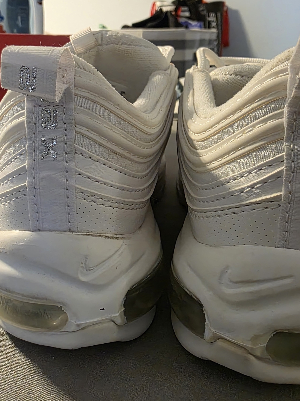 GS Nike Air Max 97 Sneakers - White/Silver - Picture 7 of 8